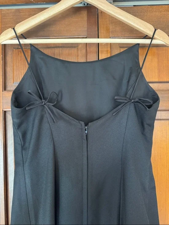 Y2K LBD Black Formal Dress - Vintage Womens 10 - Picture 3 of 11